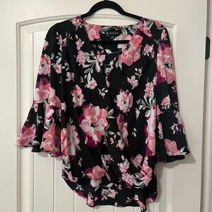 International Concepts Women’s Floral Blouse Size Small
